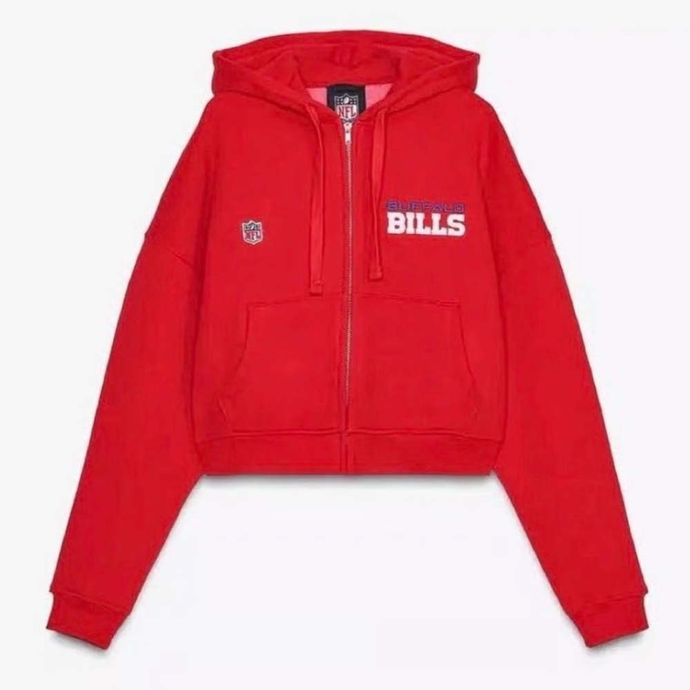 Zara Red NFL Bills Sweatshirt